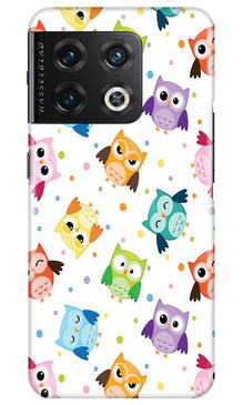 Owl Baground Pattern shore Mobile Back Case for OnePlus 10 Pro 5G (Design - 13)
