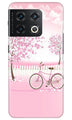 Pink Flowers Cycle Case for OnePlus 10 Pro 5G  (Design - 102)