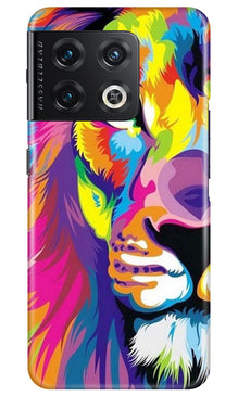 Colorful Lion Mobile Back Case for OnePlus 10 Pro 5G  (Design - 110)
