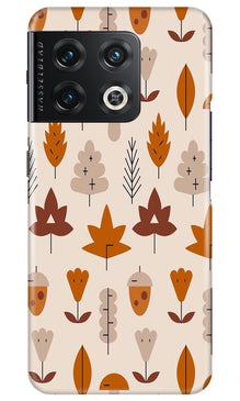 Leaf Pattern Art Mobile Back Case for OnePlus 10 Pro 5G  (Design - 132)