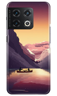 Mountains Boat Mobile Back Case for OnePlus 10 Pro 5G (Design - 150)