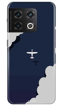 Clouds Plane Mobile Back Case for OnePlus 10 Pro 5G (Design - 165)
