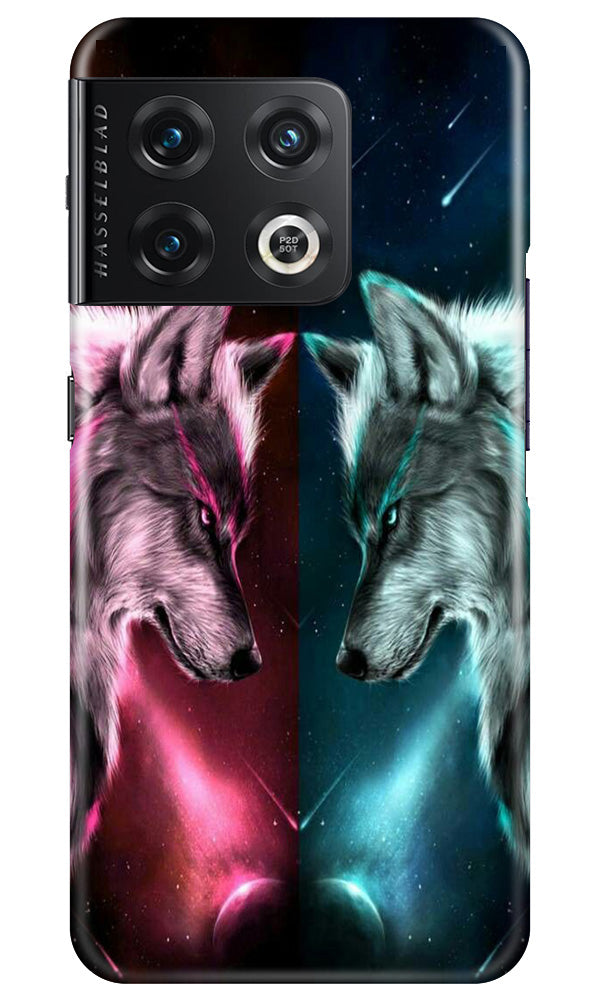 Wolf fight Case for OnePlus 10 Pro 5G (Design No. 190)