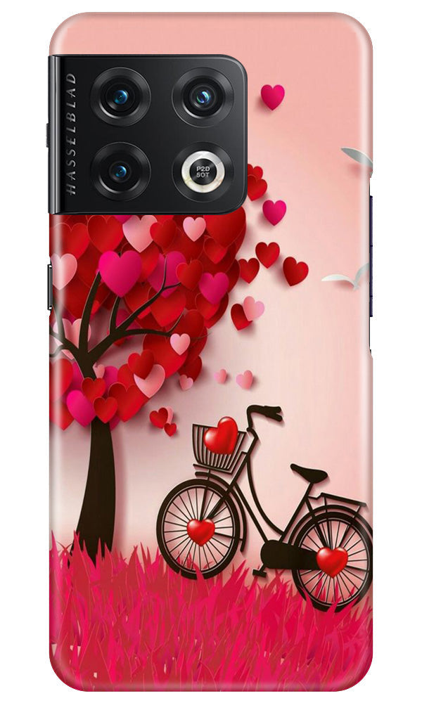 Red Heart Cycle Case for OnePlus 10 Pro 5G (Design No. 191)