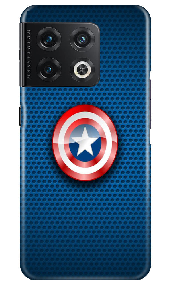 Captain America Shield Case for OnePlus 10 Pro 5G (Design No. 222)