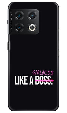 Like a Girl Boss Mobile Back Case for OnePlus 10 Pro 5G (Design - 234)