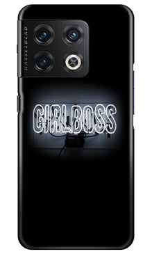 Girl Boss Black Mobile Back Case for OnePlus 10 Pro 5G (Design - 237)