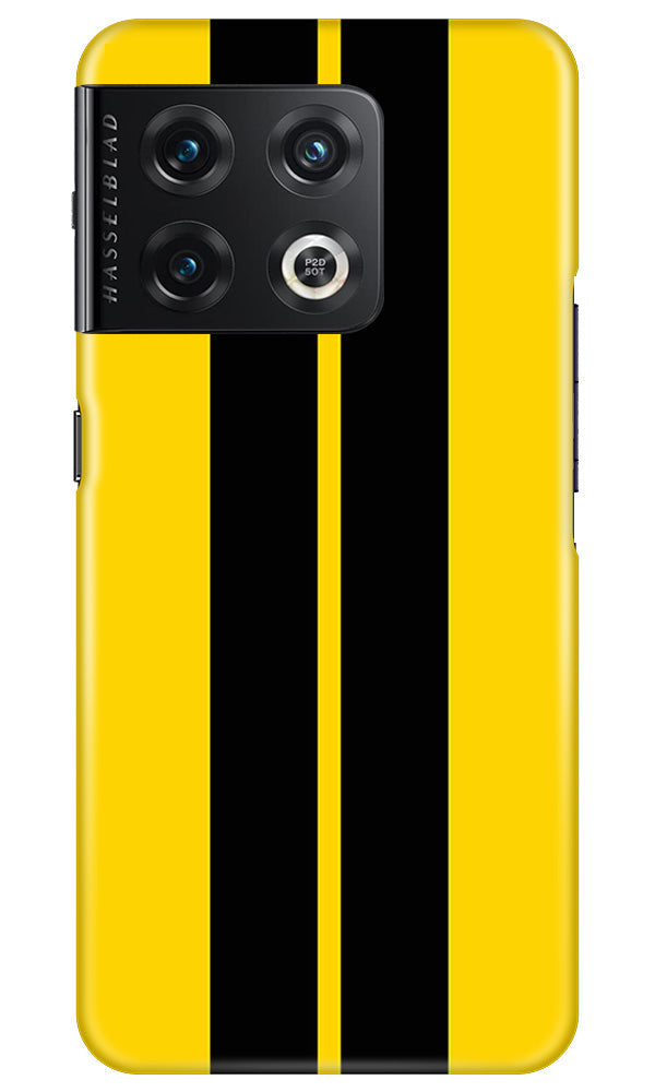 Black Yellow Pattern Mobile Back Case for OnePlus 10 Pro 5G (Design - 336)