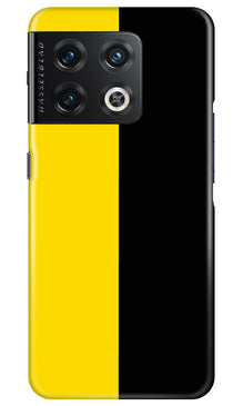 Black Yellow Pattern Mobile Back Case for OnePlus 10 Pro 5G (Design - 354)
