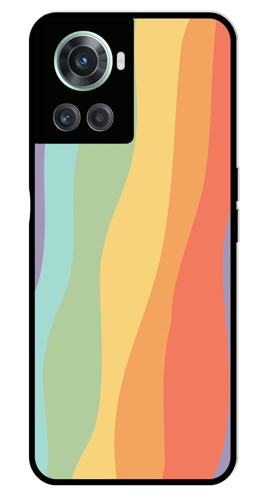 Muted Rainbow Metal Mobile Case for OnePlus 10R