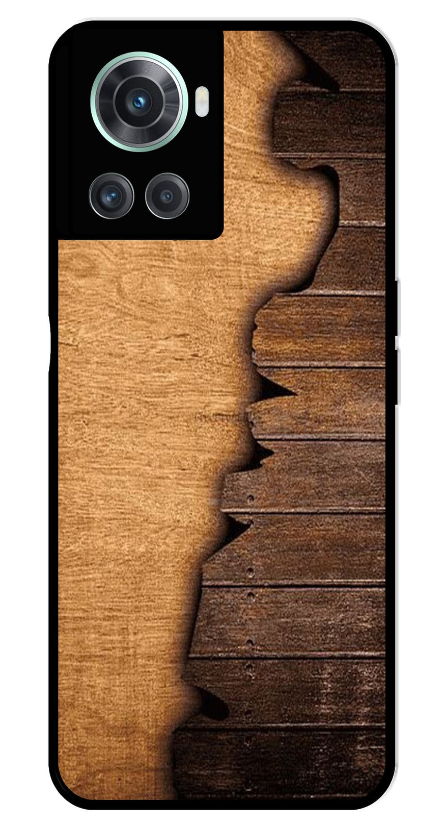 Wooden Design Metal Mobile Case for OnePlus 10R