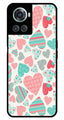Hearts Pattern Metal Mobile Case for OnePlus 10R
