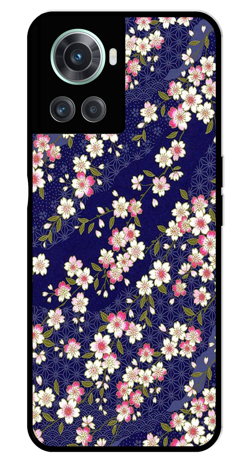 Flower Design Metal Mobile Case for OnePlus 10R