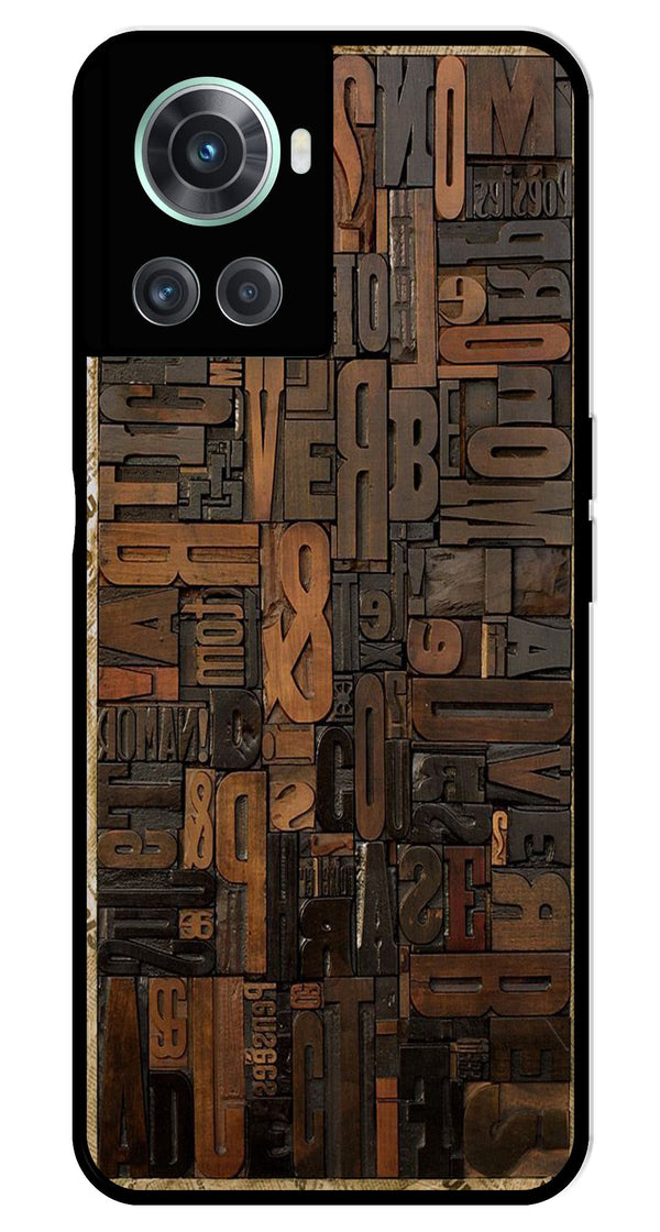 Alphabets Metal Mobile Case for OnePlus 10R