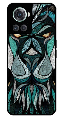 Lion Pattern Metal Mobile Case for OnePlus 10R