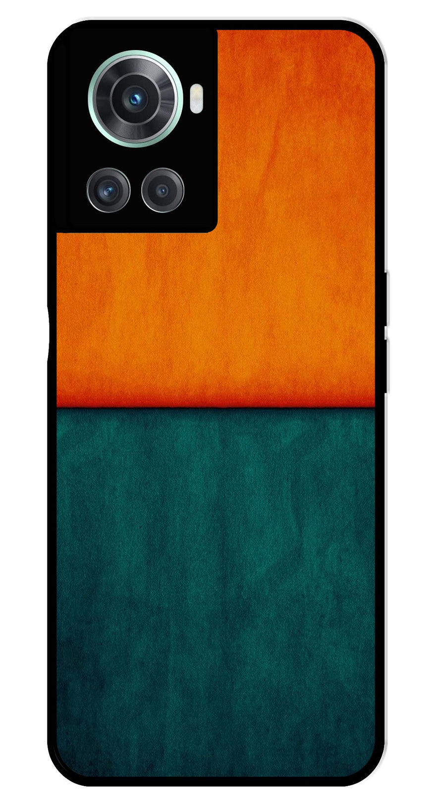 Orange Green Pattern Metal Mobile Case for OnePlus 10R