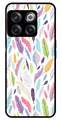 Colorful Feathers Metal Mobile Case for OnePlus 10T