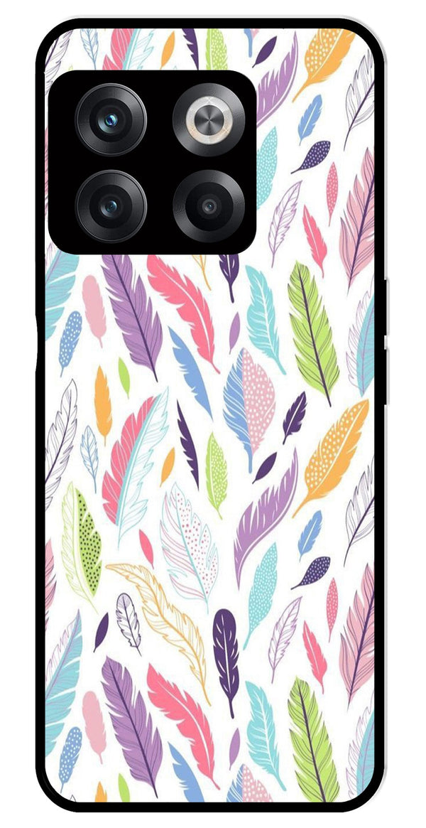 Colorful Feathers Metal Mobile Case for OnePlus 10T