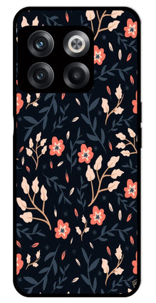 Floral Pattern Metal Mobile Case for OnePlus 10T