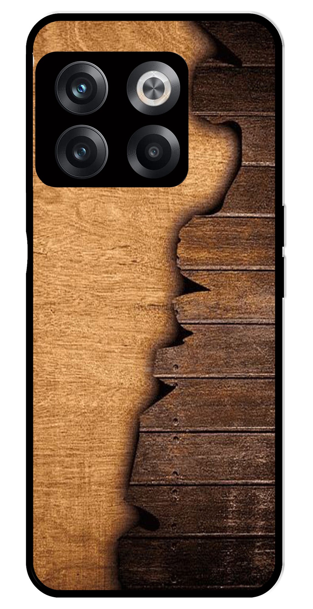 Wooden Design Metal Mobile Case for OnePlus 10T