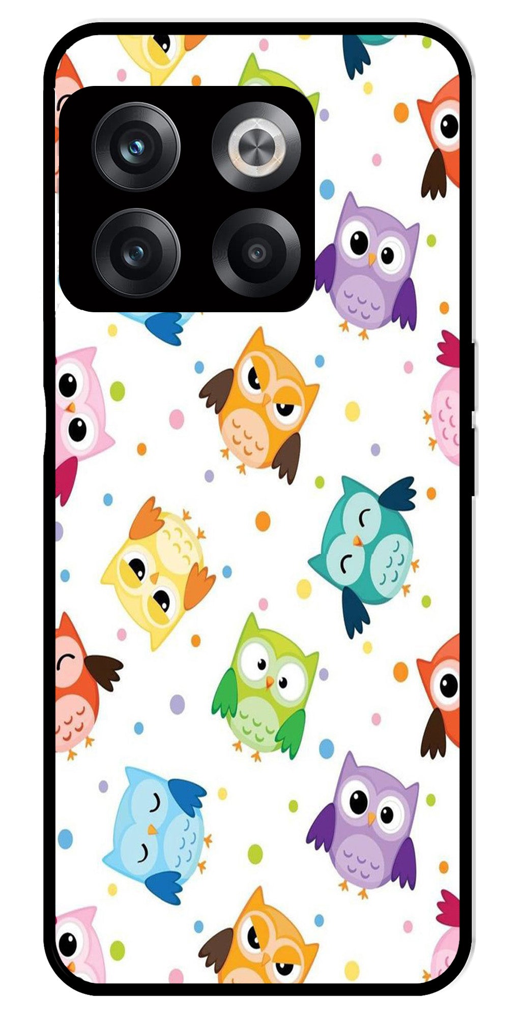 Owls Pattern Metal Mobile Case for OnePlus 10T