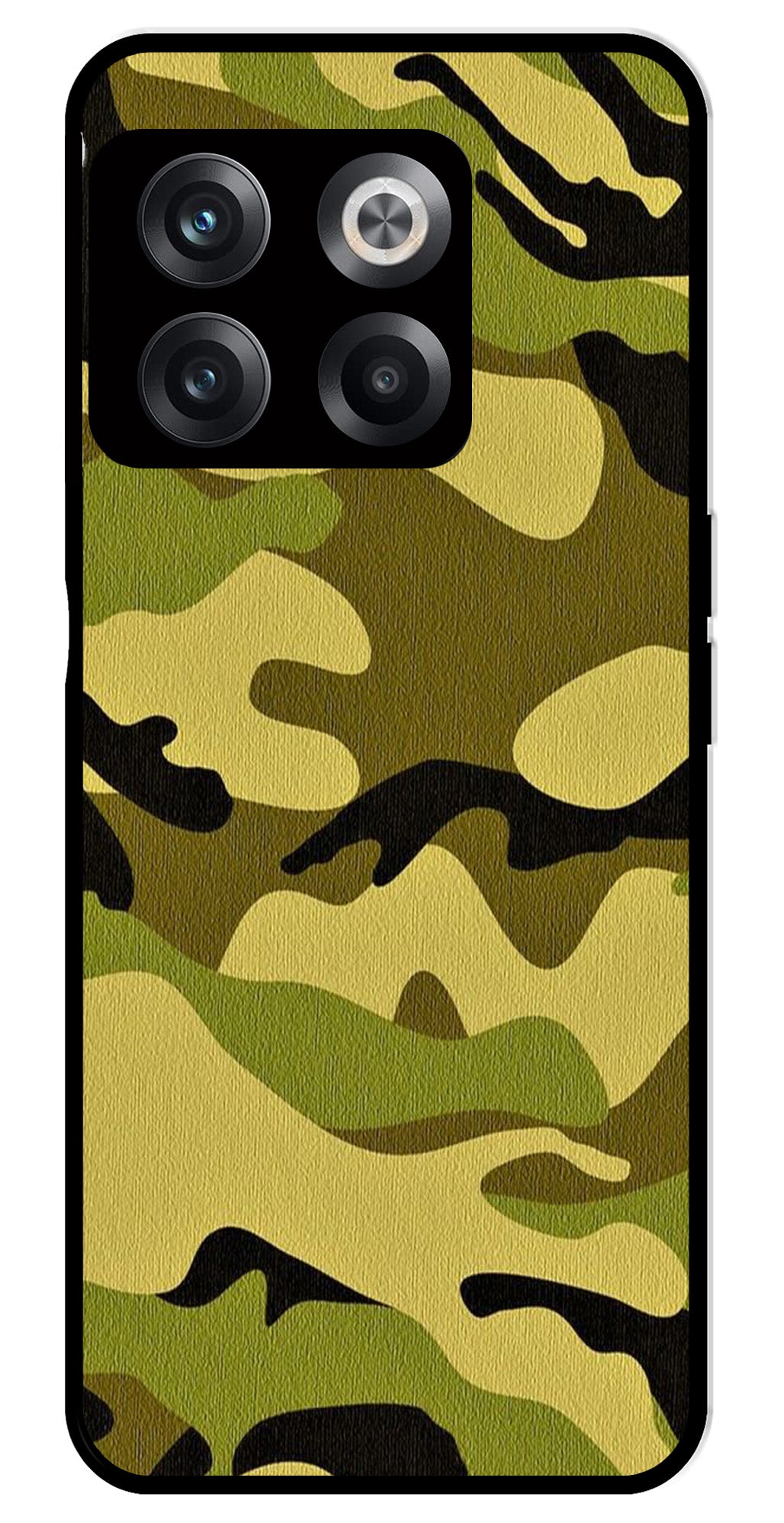 Army Pattern Metal Mobile Case for OnePlus 10T