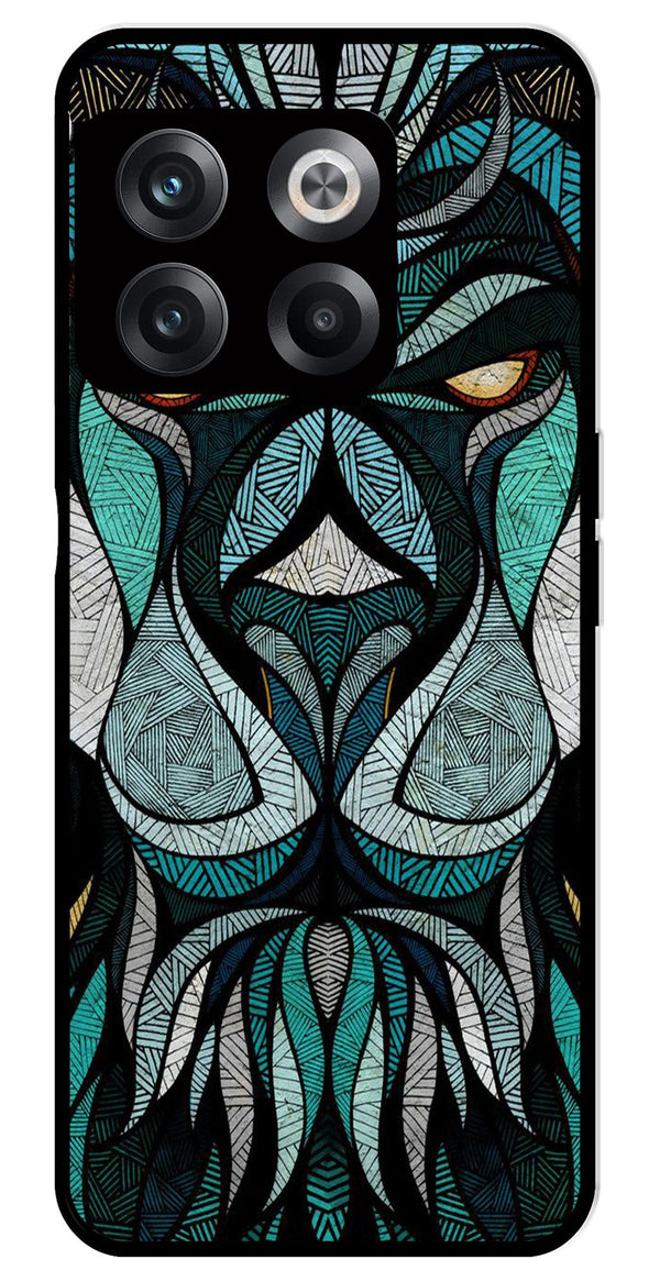 Lion Pattern Metal Mobile Case for OnePlus 10T