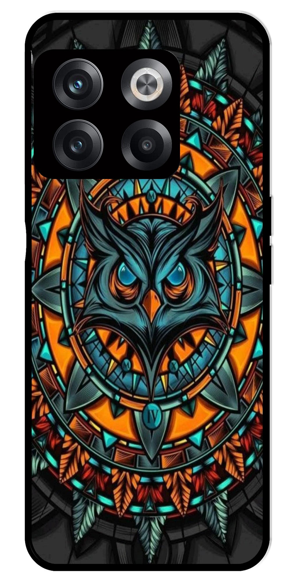 Owl Pattern Metal Mobile Case for OnePlus 10T