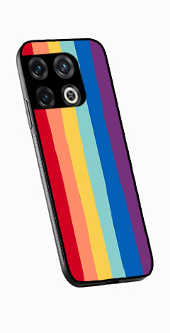 Rainbow MultiColor Metal Mobile Case for OnePlus 10T   (Design No -03)