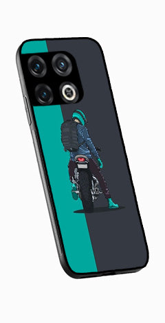 Bike Lover Metal Mobile Case for OnePlus 10T   (Design No -05)