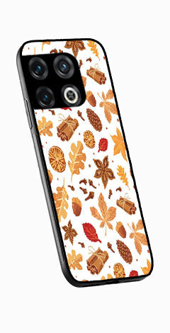 Autumn Leaf Metal Mobile Case for OnePlus 10T   (Design No -19)