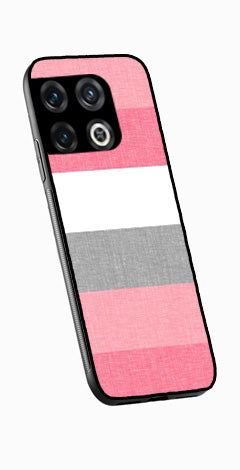 Pink Pattern Metal Mobile Case for OnePlus 10T   (Design No -23)