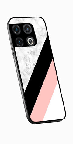 Marble Design Metal Mobile Case for OnePlus 10T   (Design No -24)