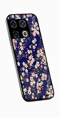 Flower Design Metal Mobile Case for OnePlus 10T   (Design No -25)