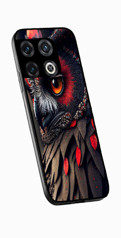 Owl Design Metal Mobile Case for OnePlus 10T   (Design No -26)