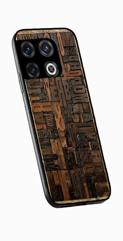 Alphabets Metal Mobile Case for OnePlus 10T   (Design No -32)