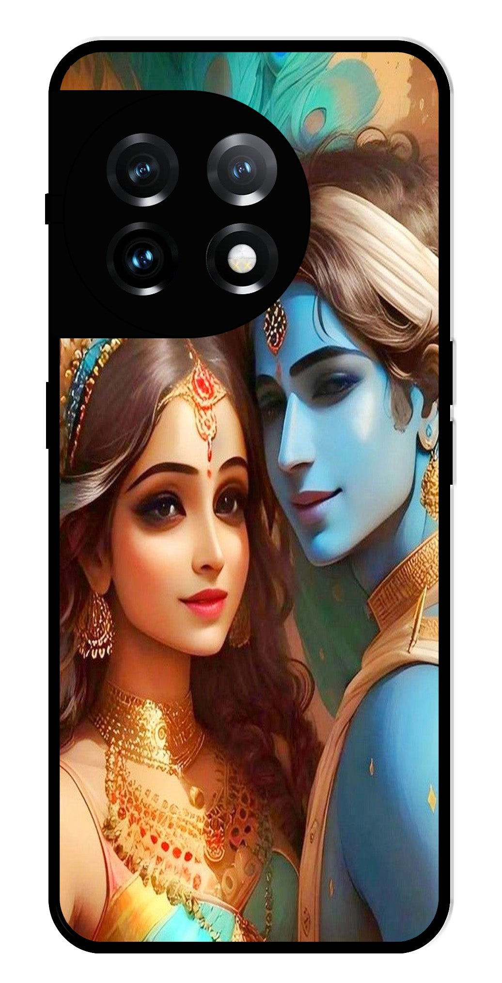 Lord Radha Krishna Metal Mobile Case for OnePlus 11R 5G Metal Case