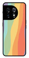 Muted Rainbow Metal Mobile Case for OnePlus 11 5G Metal Case