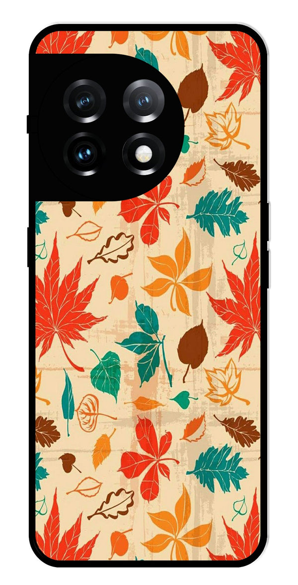 Leafs Design Metal Mobile Case for OnePlus 11 5G Metal Case