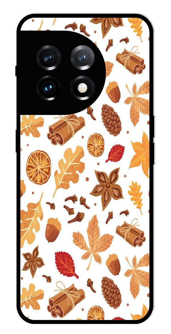 Autumn Leaf Metal Mobile Case for OnePlus 11 5G Metal Case