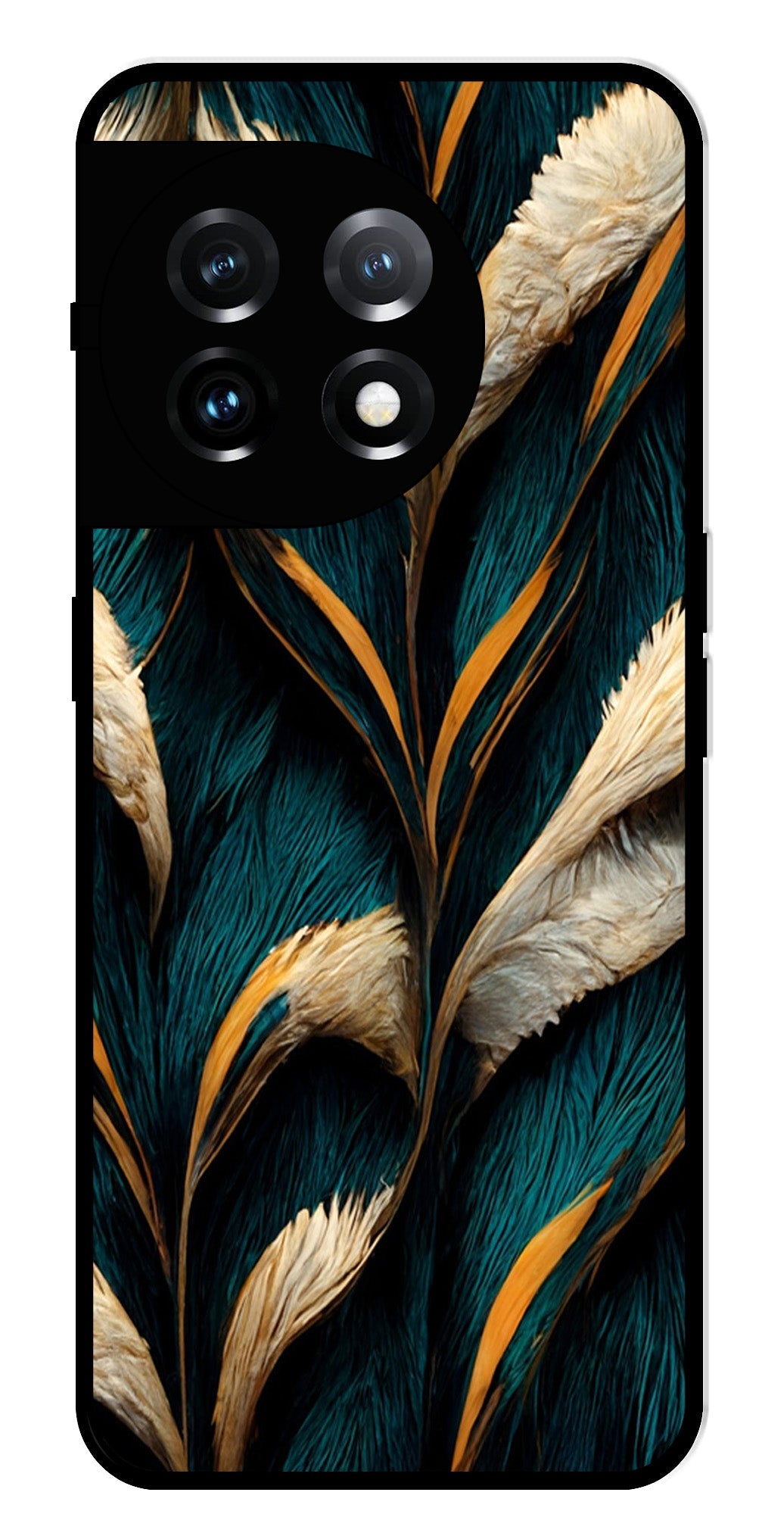 Feathers Metal Mobile Case for OnePlus 11R 5G Metal Case