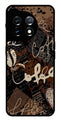 Coffee Pattern Metal Mobile Case for OnePlus 11 5G Metal Case