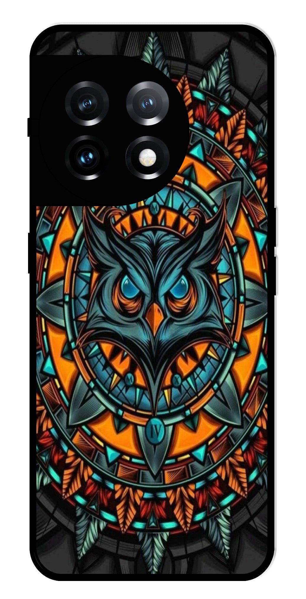 Owl Pattern Metal Mobile Case for OnePlus 11R 5G Metal Case