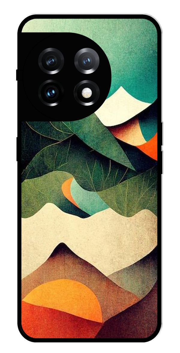 MultiColor Pattern Metal Mobile Case for OnePlus 11R 5G Metal Case