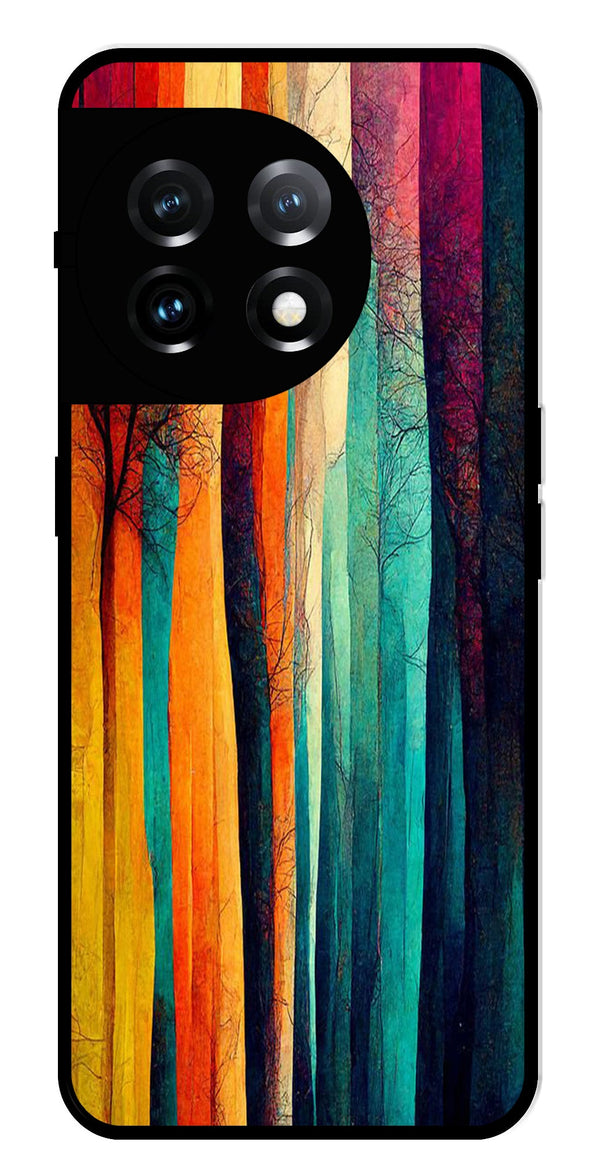 Modern Art Colorful Metal Mobile Case for OnePlus 11 5G Metal Case