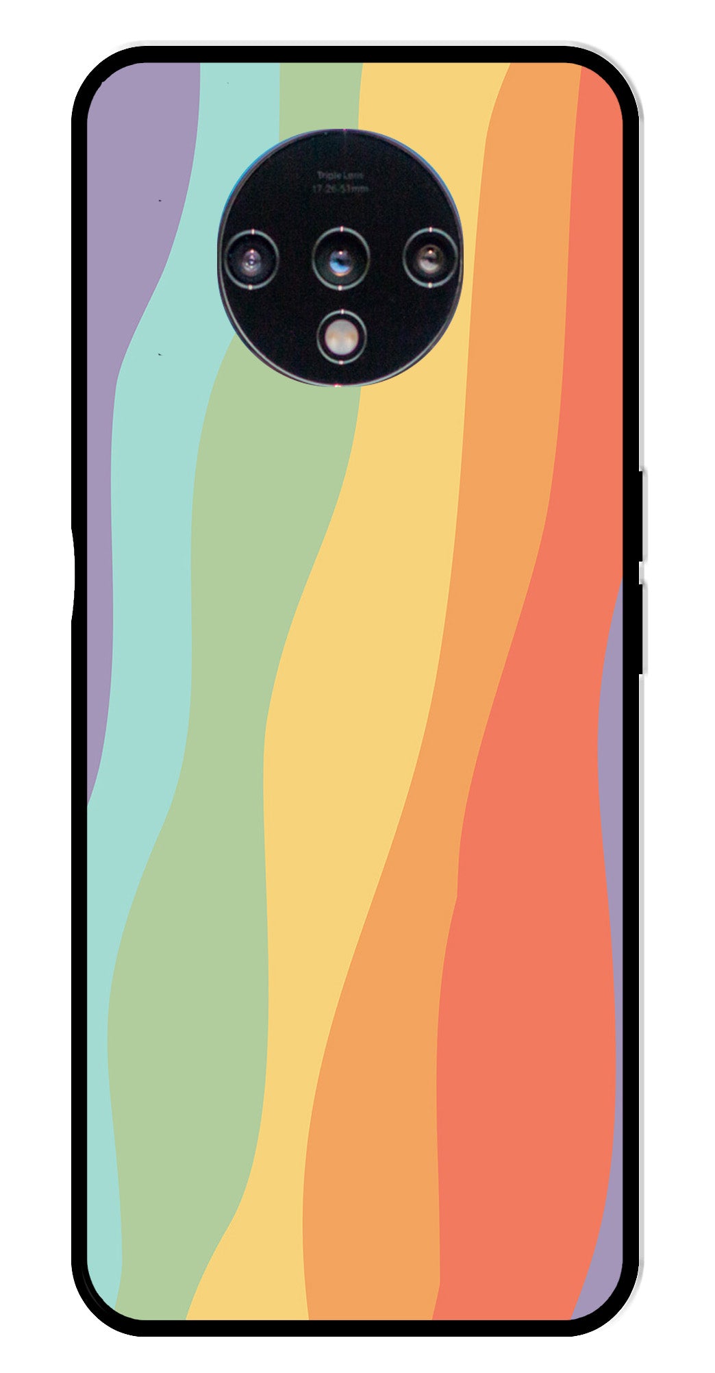 Muted Rainbow Metal Mobile Case for OnePlus 7T