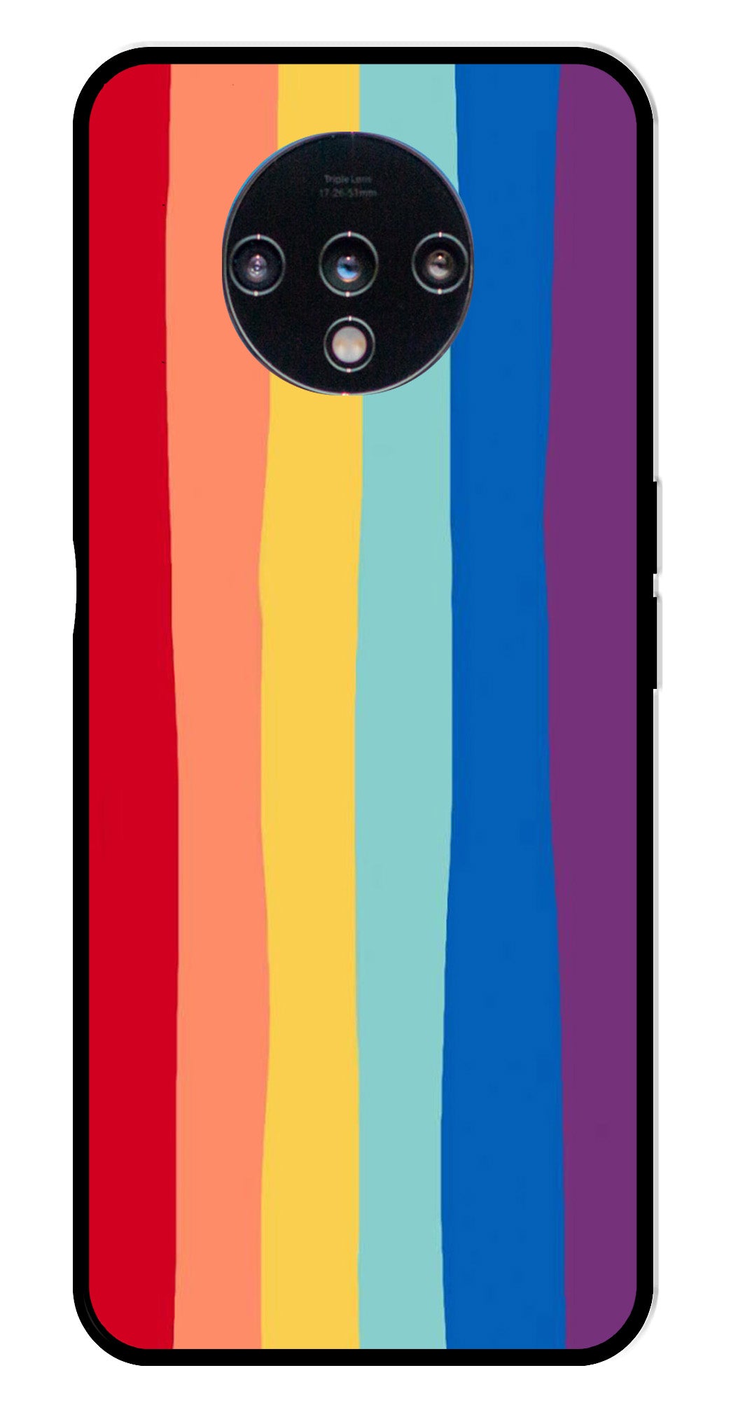 Rainbow MultiColor Metal Mobile Case for OnePlus 7T