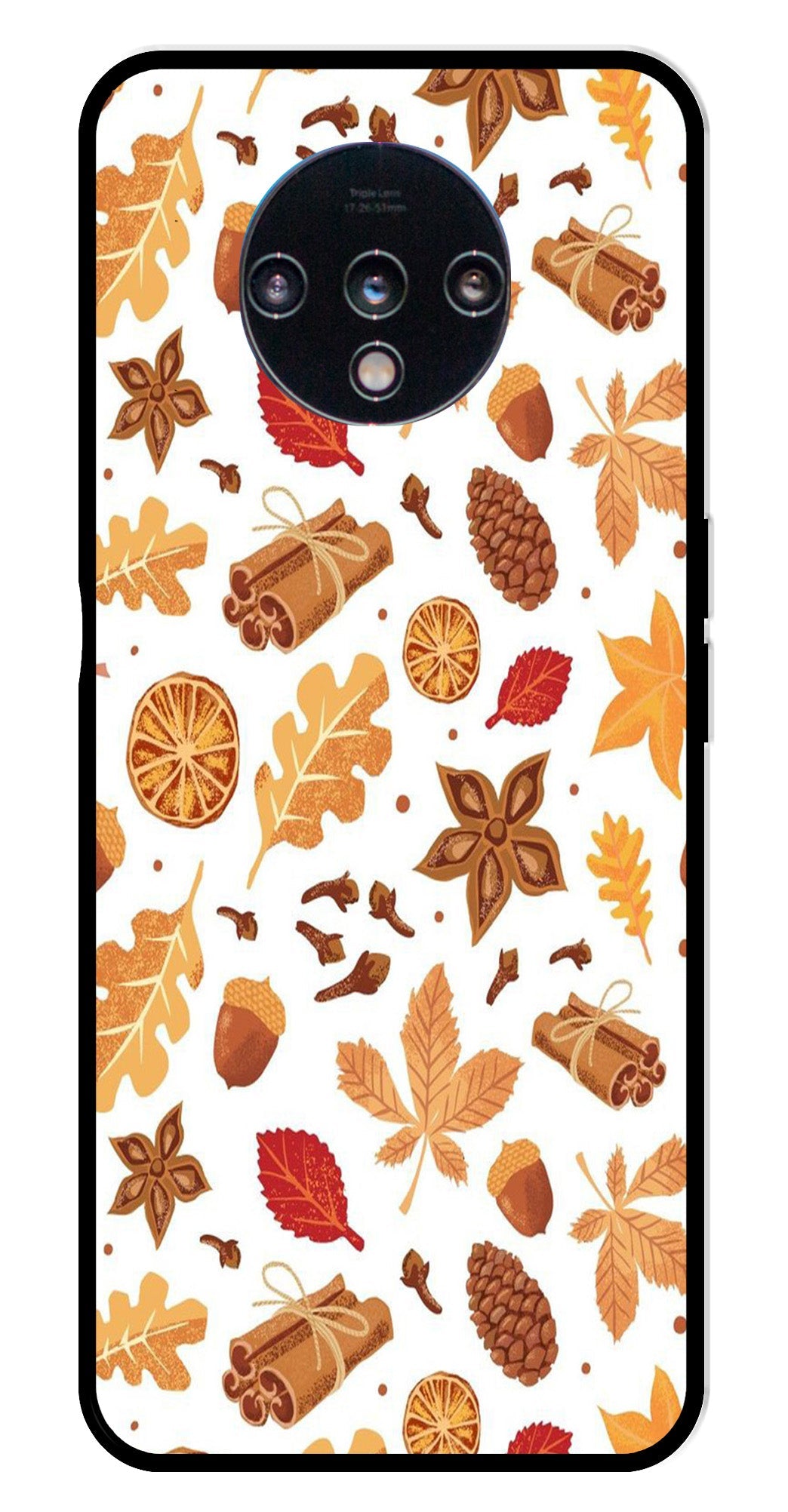 Autumn Leaf Metal Mobile Case for OnePlus 7T