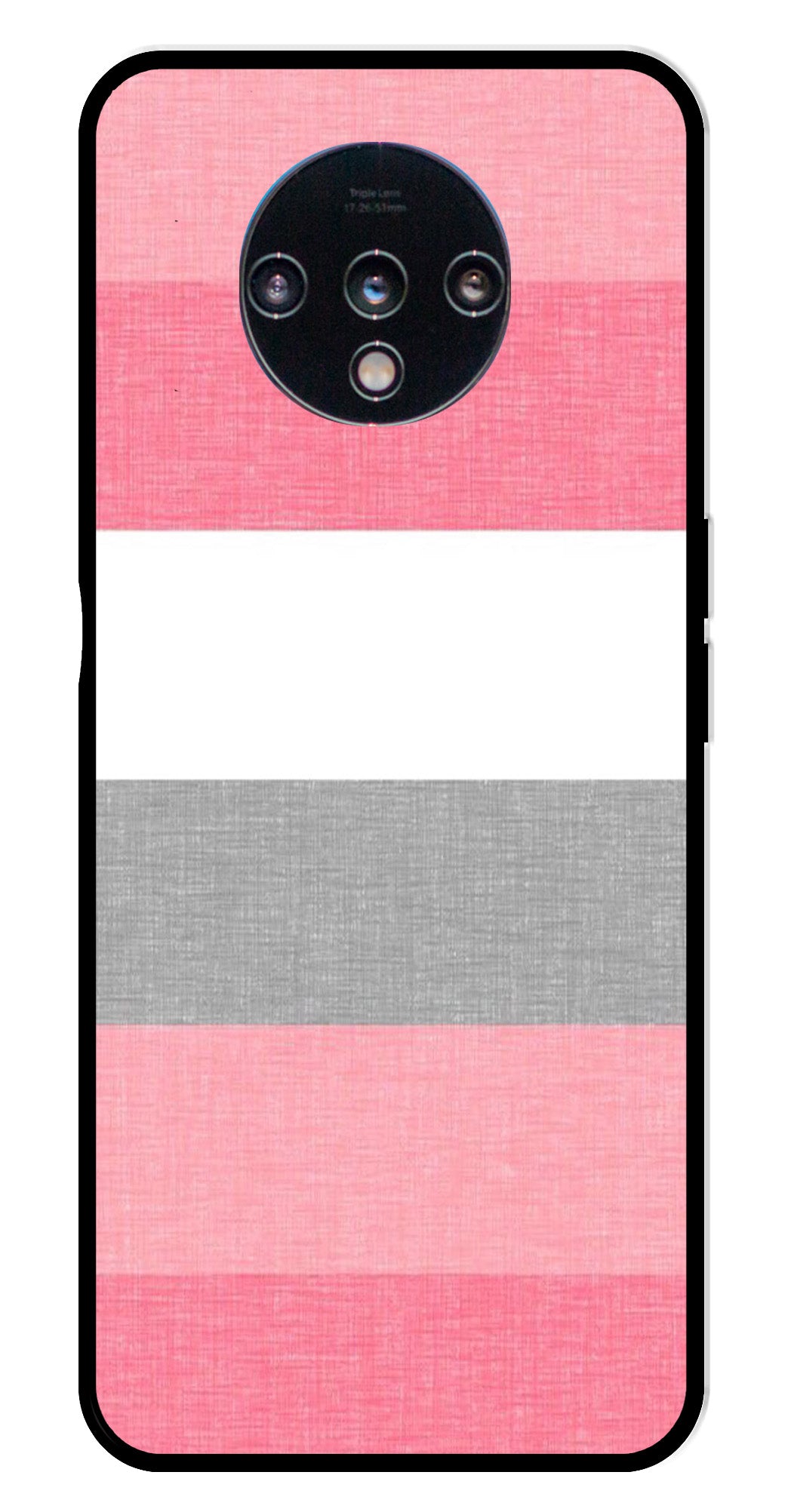 Pink Pattern Metal Mobile Case for OnePlus 7T
