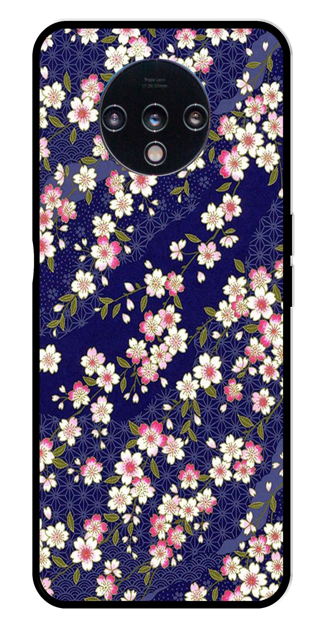 Flower Design Metal Mobile Case for OnePlus 7T